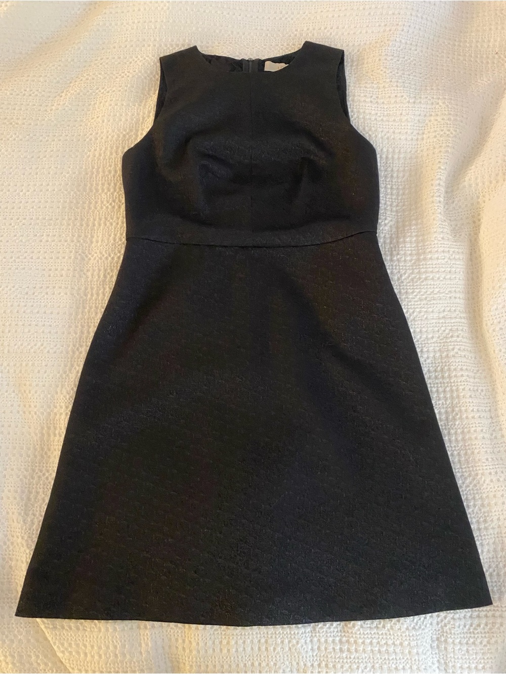 LOFT Black Sleeveless A-Line Dress